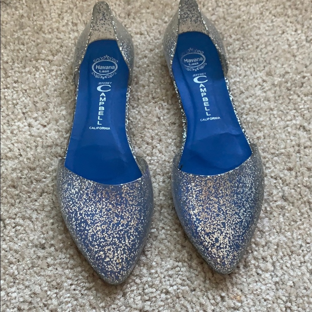 Jeffrey Campbell Glitter Jelly Flats